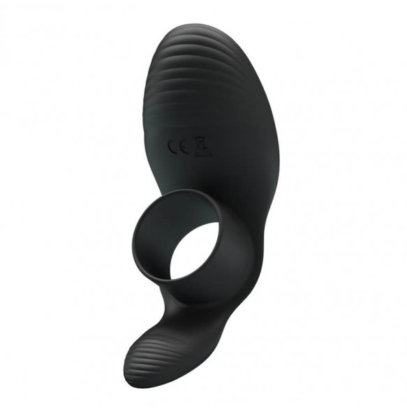 PRETTY LOVE - Male Vibrating Massager Cock Ring (Black)